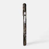Winter Snow Moss Tree Bark Phone Case iPhone 16ケース (左側面)