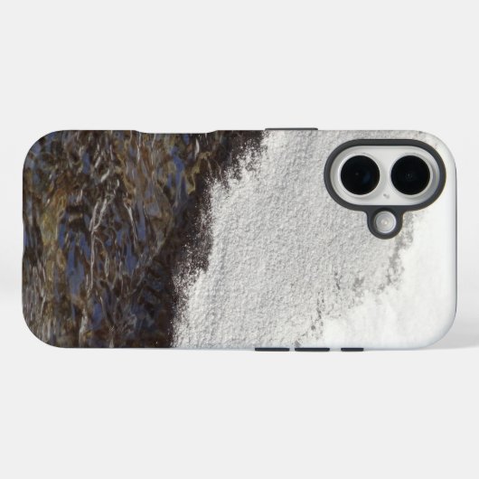 Winter Snow Stream Stripes Case-Mate iPhoneケース (裏面 (横))
