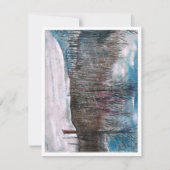 Winter Snow Trees Scene Greeting (正面)