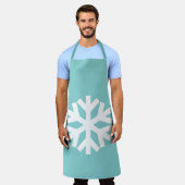 Winter snowflake エプロン (着用した状態)
