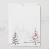 Winter Snowflake Baby Shower Invitation  シーズンカード (裏面)