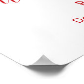 Winter Snowflake Festive Smore Baby Shower Welcome ポスター (角)