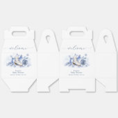 Winter Snowflake Ice Skate Baby Shower Welcome フェイバーボックス (見開き)