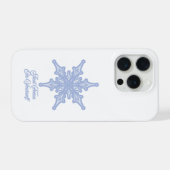 Winter Snowflake Just Focus On Yourself 引用 iPho iPhoneケース (裏面横)