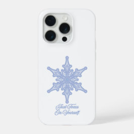 Winter Snowflake Just Focus On Yourself 引用 iPho iPhone 15 Proケース