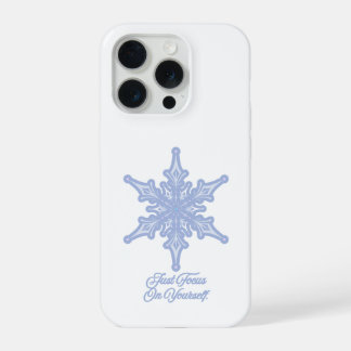 Winter Snowflake Just Focus On Yourself 引用 iPho iPhone 15 Proケース