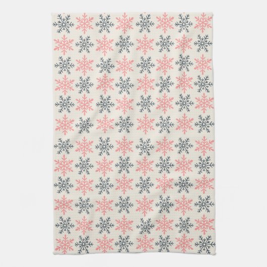 Winter Snowflake Kitchen Towels キッチンタオル (縦)