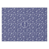 Winter Snowflake Monogram Tablecloth テーブルクロス (正面(横))