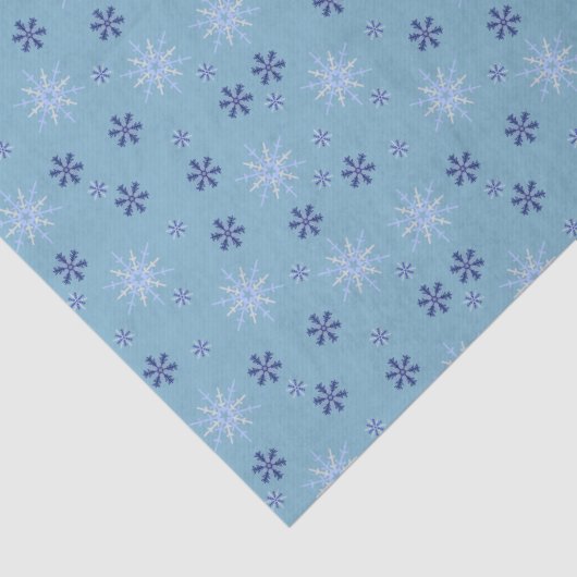 Winter Snowflake Pattern Blue 薄葉紙 (詳細)