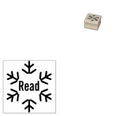 Winter Snowflake Read Teacher Classroom Library ラバースタンプ (押印)