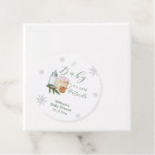 Winter Snowflake S'more Cookie Baby Shower  フェイバータグ (インサイチュ)