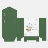 Winter Snowflake S'more Cookie Baby Shower フェイバーボックス (見開き)