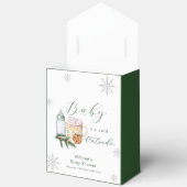 Winter Snowflake S'more Cookie Baby Shower フェイバーボックス (見開き)