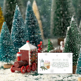 Winter Snowflake S'more Cookie Books Baby Shower  エンクロージャーカード