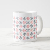Winter Snowflake Specialty Mug ジャンボコーヒーマグカップ (正面右)
