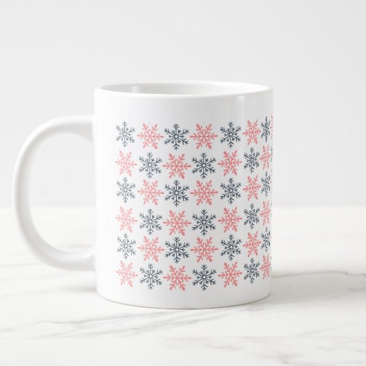 Winter Snowflake Specialty Mug ジャンボコーヒーマグカップ (左)