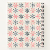 Winter Snowflake Spiral Notebook ノートブック (裏面)