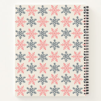Winter Snowflake Spiral Notebook ノートブック