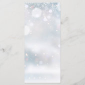 Winter Snowflakesシグネチャースクリプト結婚のメニュー メニュー (裏面)