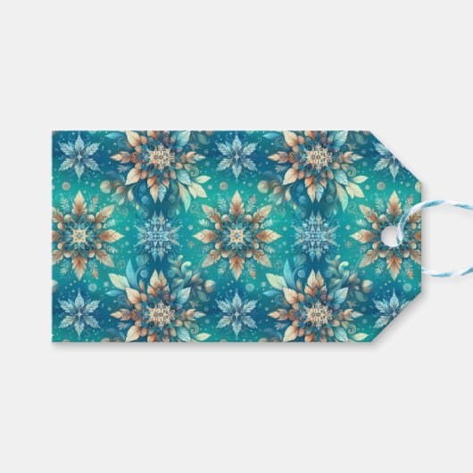 Winter Snowflakes  ギフトタグ (正面(横))