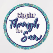 Winter Snowflakes  ラベル (デザイン2)