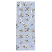 Winter Snowflakes and Sparkles Gift Bag ワインギフトバッグ (裏面)