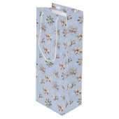 Winter Snowflakes and Sparkles Gift Bag ワインギフトバッグ (正面アングル)