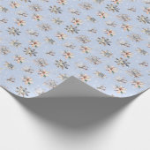 Winter Snowflakes and Sparkles Wrapping Paper ラッピングペーパー (角)