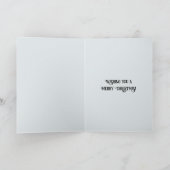 Winter Snowflakes Blue Owl Christmas カード (内部)