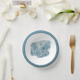 Winter Snowflakes Christmas Party ペーパーボウル