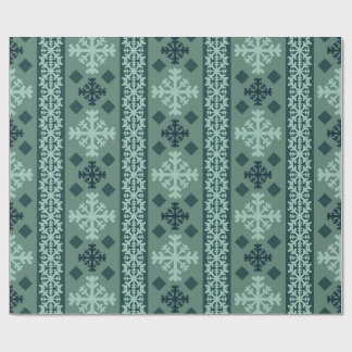 Winter Snowflakes Nordic Wrapping Paper ラッピングペーパー