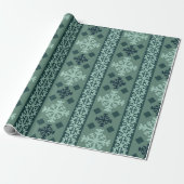Winter Snowflakes Nordic Wrapping Paper ラッピングペーパー (アンロールド)