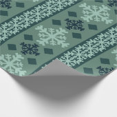 Winter Snowflakes Nordic Wrapping Paper ラッピングペーパー (角)