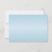 Winter Snowflakes RSVPカード (裏面)