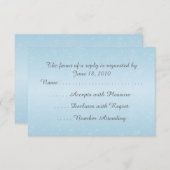 Winter Snowflakes RSVPカード (正面/裏面)