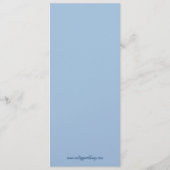 Winter Snowflaksの結婚メニューカード メニュー (裏面)