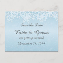 Winter Snowflaks日付はがきを保存