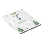 Winter Snowman birthday time capsule message ノートパッド (アングル)