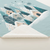 Winter Snowy Village シェルパブランケット (3/4)