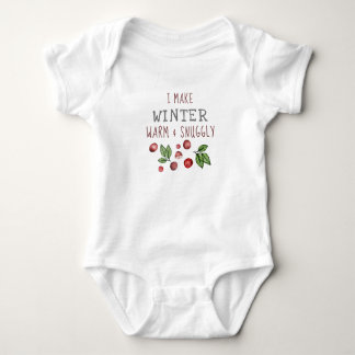Winter Snuggly Baby Bodysuit ベビーボディスーツ