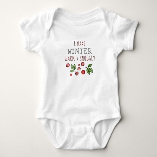 Winter Snuggly Baby Bodysuit ベビーボディスーツ (正面)