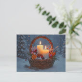 Winter Solstice Blessings Yule Spices シーズンポストカード (スタンド正面)