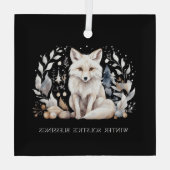 Winter Solstice Fox Ornament ガラスオーナメント (裏面)