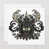 Winter Solstice Green Man Card シーズンカード (正面/裏面)