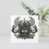 Winter Solstice Green Man Card シーズンカード (スタンド正面)