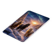 Winter Solstice Magic with Icelandic Horses マグネット (左側)