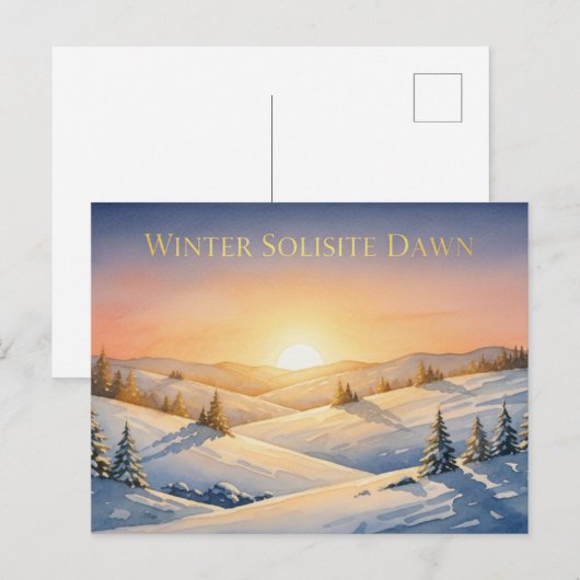 Winter Solstice Postcard ポストカード (正面/裏面)