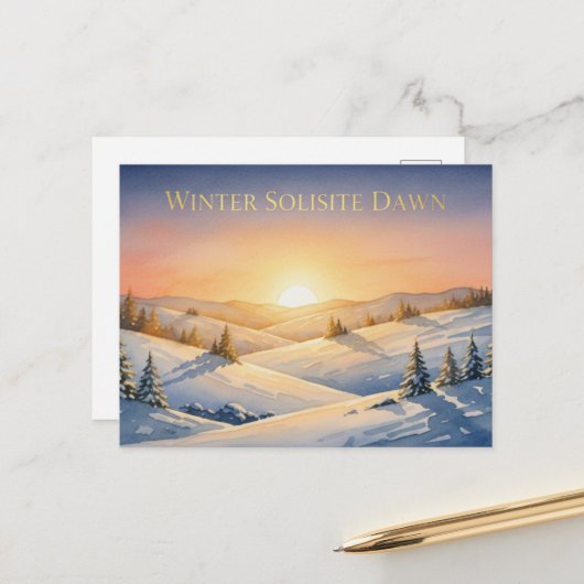 Winter Solstice Postcard ポストカード (正面/裏面インサイチュ)