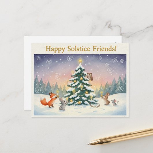 Winter Solstice Postcard ポストカード (正面/裏面インサイチュ)