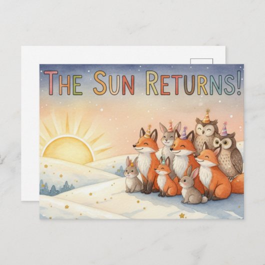 Winter Solstice Postcard ポストカード (正面/裏面)